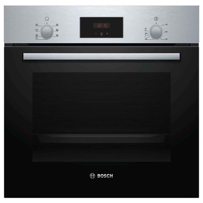 Духовой шкаф встраиваемый Bosch HBF113BR0Q электрический, 66 л, гриль, конвекция, гидролиз, нерж. сталь