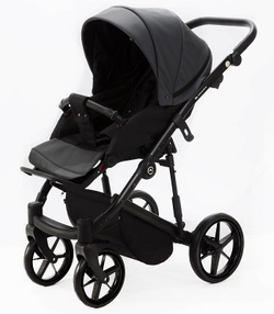 Детская коляска Adamex Mobi Deluxe 2 в 1 M-SA5 (ТЕМНО-СЕРАЯ КОЖА)