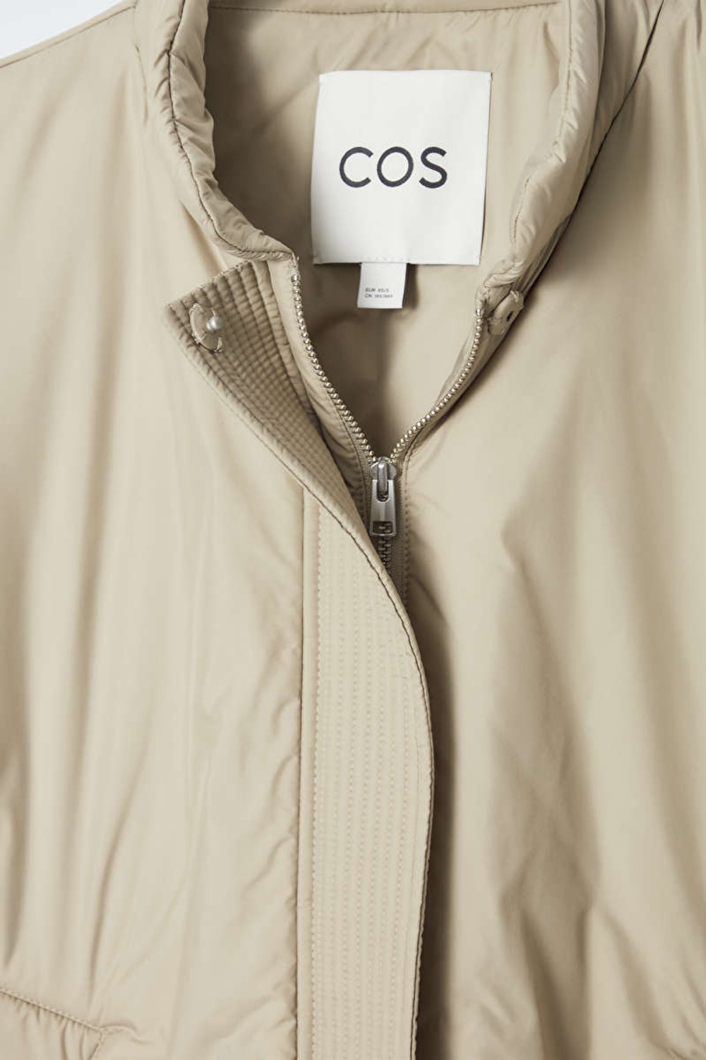 COS ЖИЛЕТ С УКОРОЧЕННОЙ ПОДКЛАДКОЙ, БЕЖЕВЫЙ