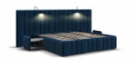 Кровать BOSS INFINITY 180*200 велюр Monolit синяя