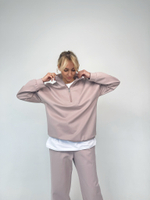 Костюм с поло пудра