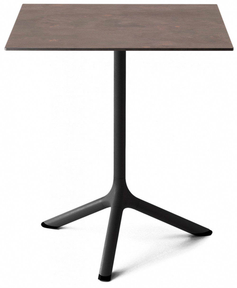 Стол ламинированный обеденный складной Scab Design Tripe Folding, черный, кортен
