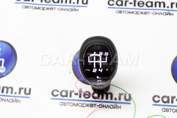 Ручка КПП Веста с белой LED-подсветкой с надписью Lada (прямоугольный вал)