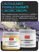 Набор всплывающих пигментов (золото+серебро)