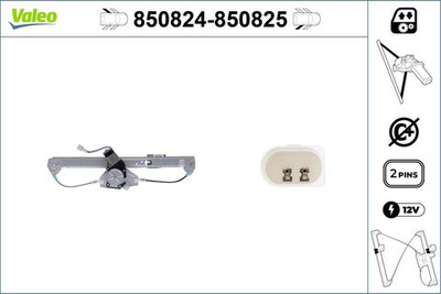 VALEO - 850824-VAL - Window Regulator