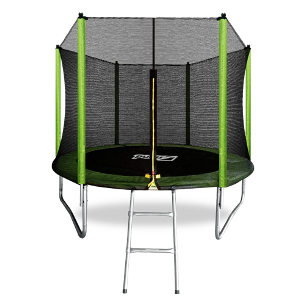 ARLAND Батут 8FT с внешней страховочной сеткой и лестницей (Light green)