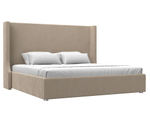 Кровать интерьерная Ларго 200, Бежевый, Велюр, 120744