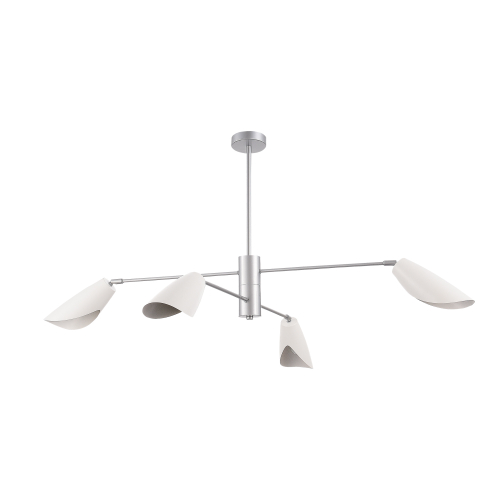 SLE1254-103-04 Светильник подвесной Серебристый/Белый E14 4*60W ALTON