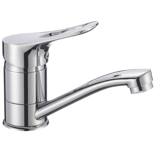 Смеситель для раковины, РМС, корот изл, с картриджем, хром, SL120-004-15