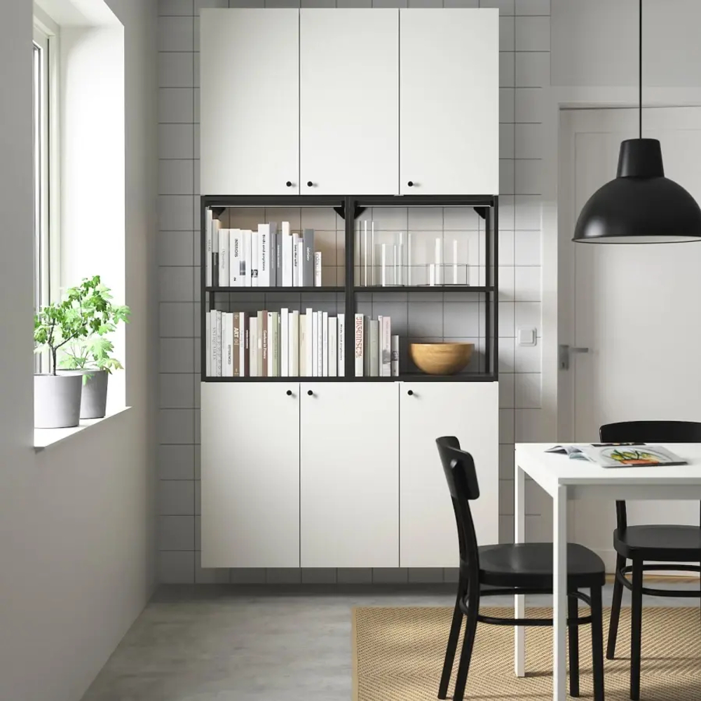 Комбинация - IKEA ENHET/ЭНХЕТ ИКЕА, 225х32х120 см, белый