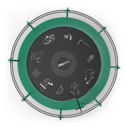 Батут UNIX Line SUPREME GAME 12 ft (Green)