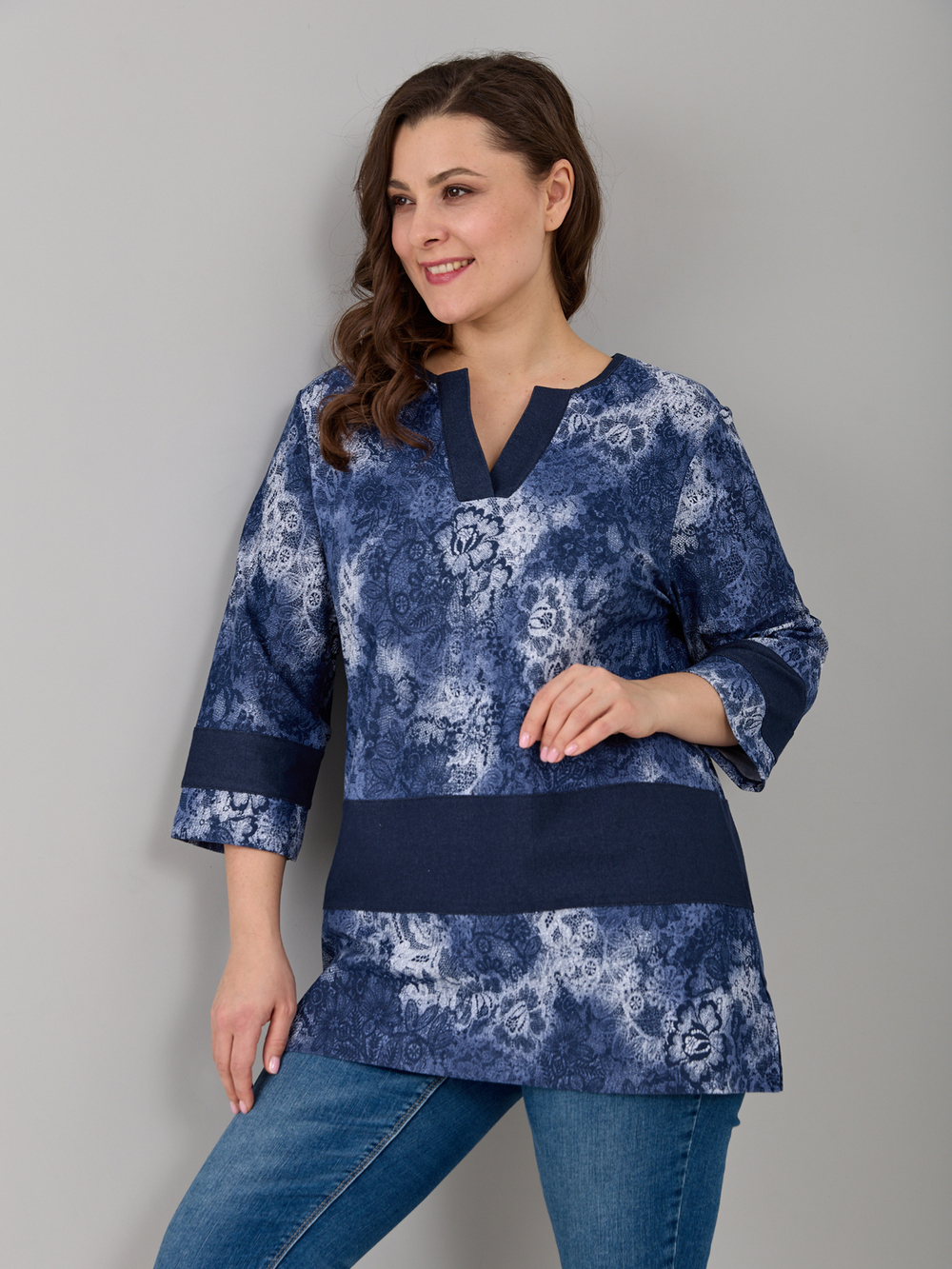 Рубашка К-68Х/джинскружево