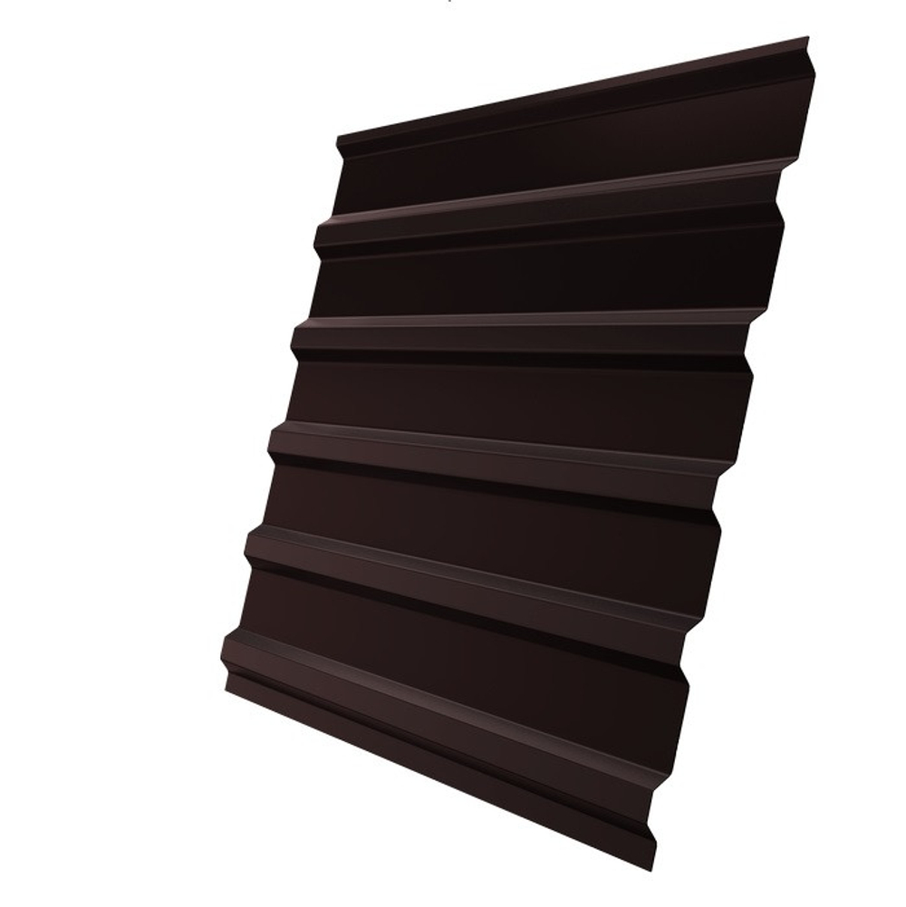 Профнастил С20 Grand Line Optima Pe 0,45 мм RAL 8017 шоколадно-коричневый двухсторонний