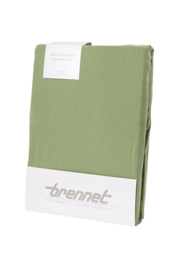 Простыня на резинке 100х200 Brennet 0036 340 темно-болотная