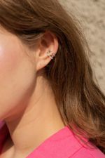 Кафф из битого серебра с монеткой