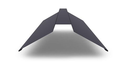 Планка конька плоского с покрытием Полиэстер 0,45мм, цвет RAL 7024 2м