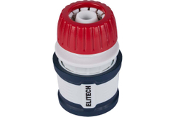 Соединитель для шланга 13 мм 1/2" с автостопом HF 011WS Garden Elitech 206036