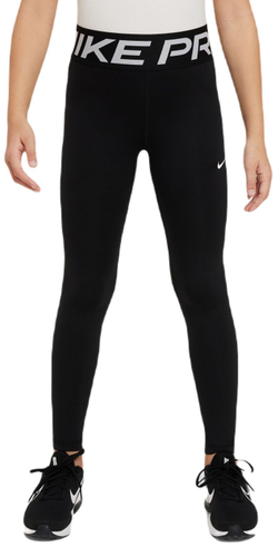 Штаны для девочки теннисные Nike Girls Dri-Fit Pro Leggings - black/white