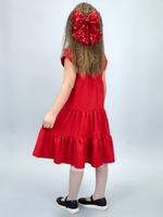 Платье нарядное для девочки с пайетками