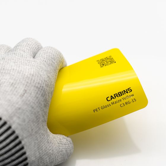 Пленка PET желтая глянцевая Gloss Maize Yellow Carbins