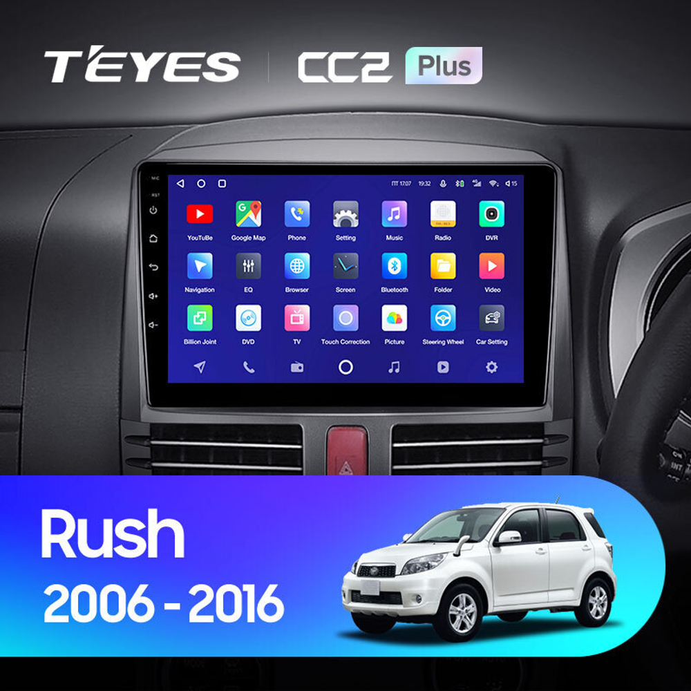 Teyes CC2 Plus 9" для Toyota Rush 2006-2016 (прав)