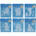 Наклейка новогодняя «Новый год» , лист 21,7х27,6 см,микс