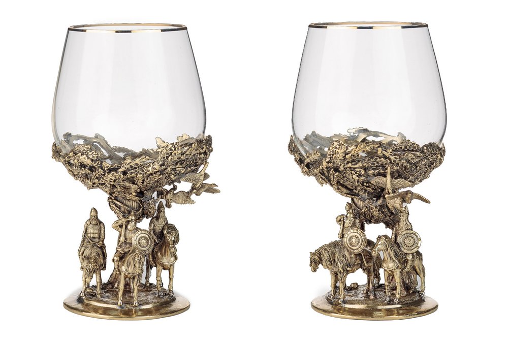Бокал для коньяка "Три богатыря"