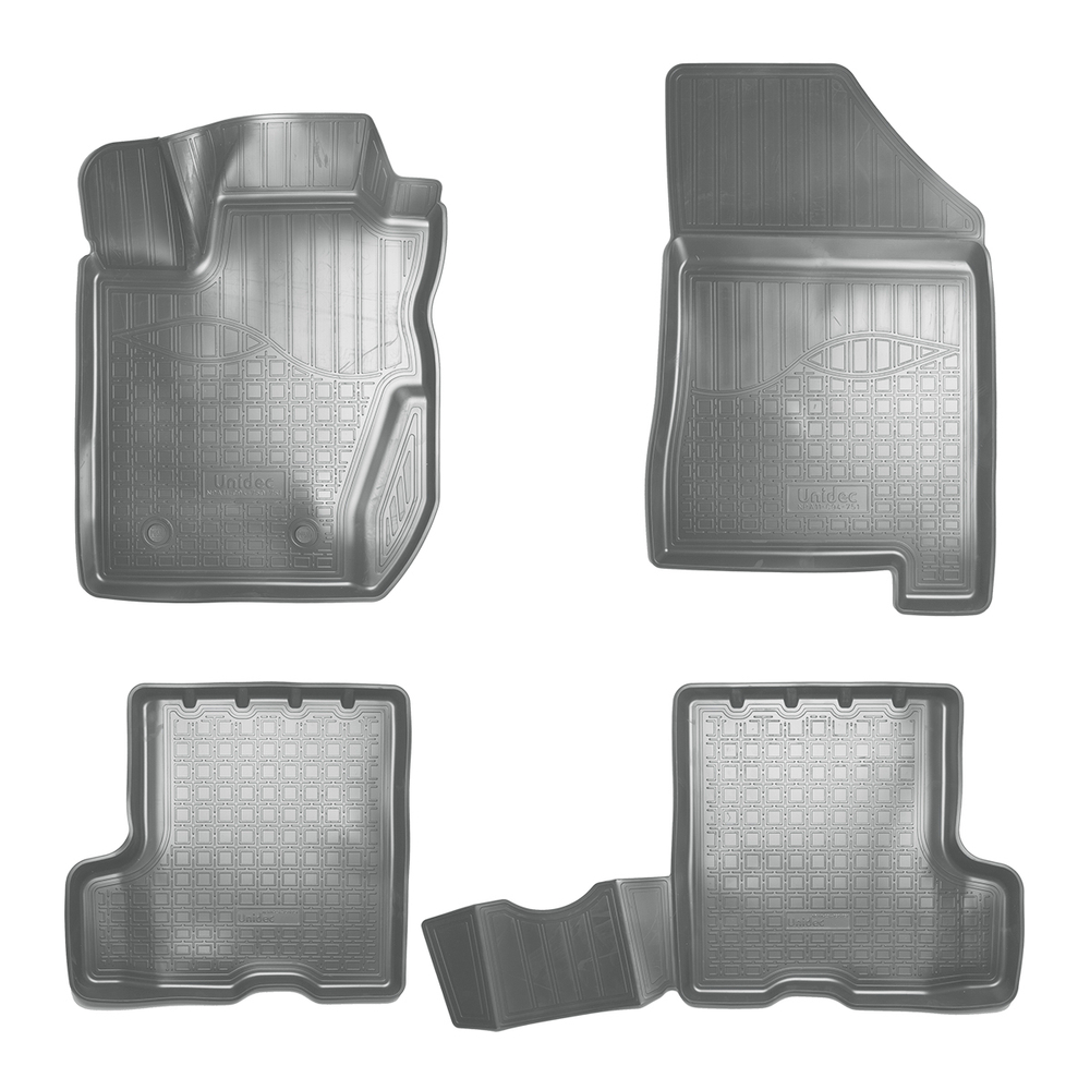 Ковры в салон Norplast/Unidec для VAZ Lada X-Ray (2015-), Серый, с ящиком, арт.NPA11-C94-751-G
