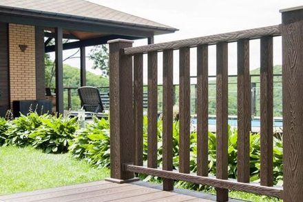 Ограждения из ДПК PREMIUM 3D Сборка №5 С глубокой текстурой