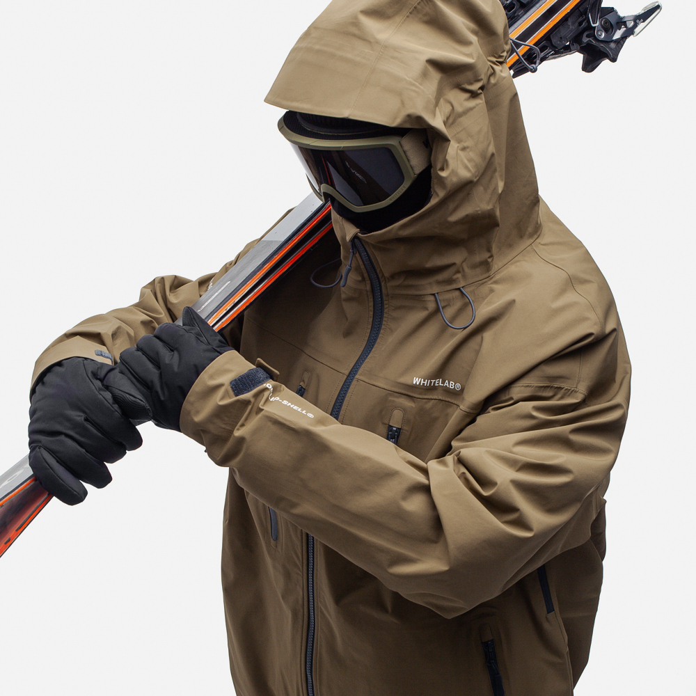Горнолыжная куртка WHITELAB Jacket IDCLIP-SHELL 3L Olive