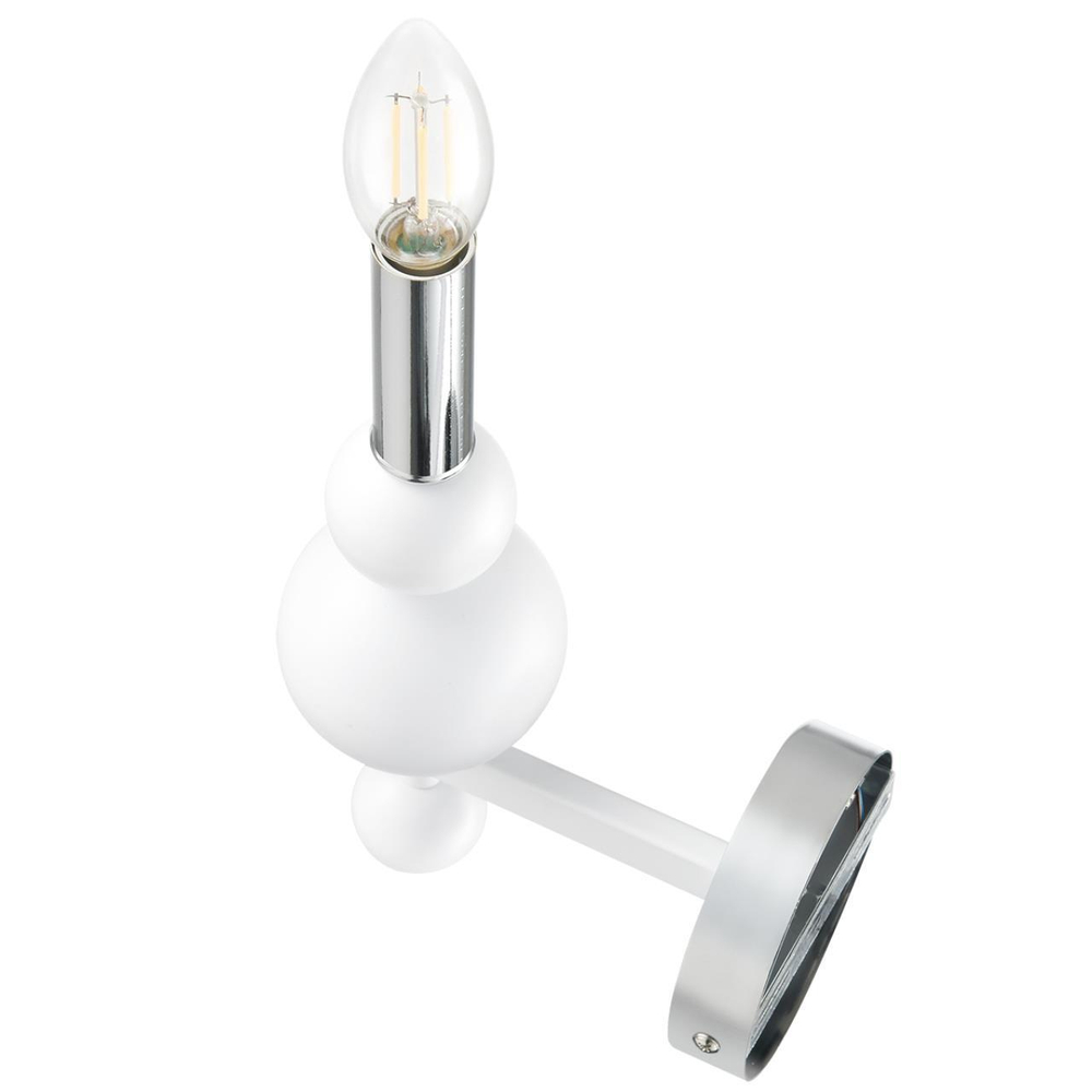 8260/1W MODERNI LN26 белый/хром, металл Бра E14 1*40W 220V NANA