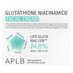 APLB, глутатион и никотинамид, крем для лица, 55 мл (1,86 жидк. унции)