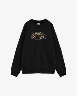 Толстовка Crewneck CamoLogo черная