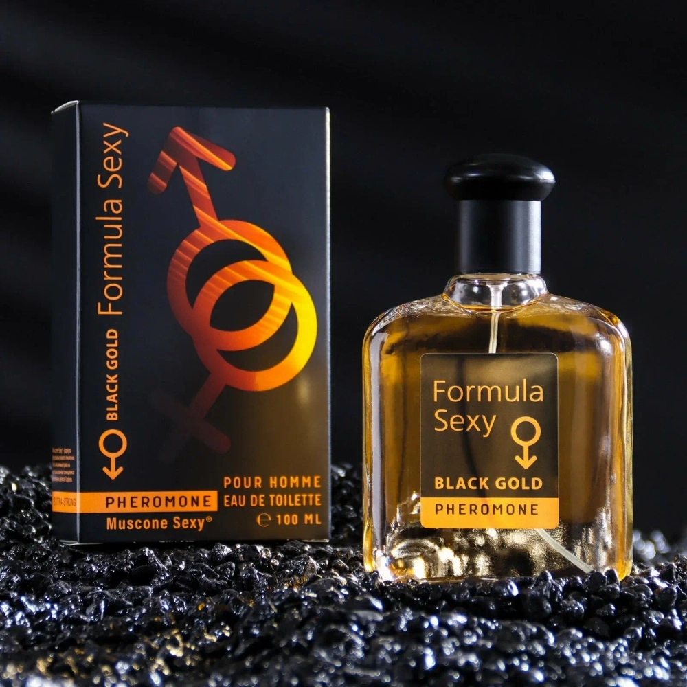 Туалетная вода для мужчин "FORMULA SEXY BLACK GOLD MAN" (с феромонами) 100мл Россия