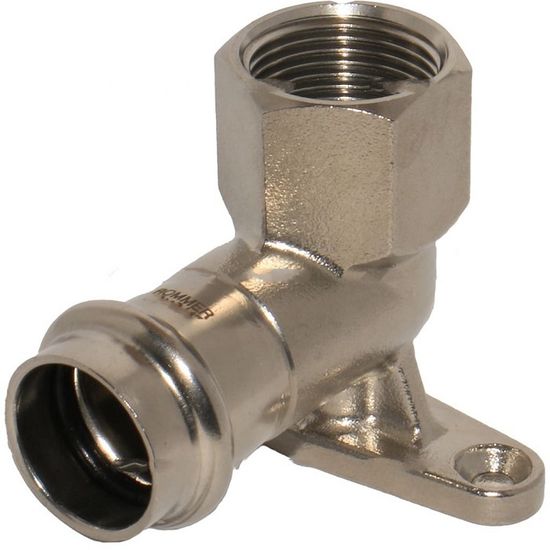 Водорозетка пресс Rommer 15x1/2" ВР с внутренней резьбой из нержавеющей стали (RSS-0011-001512)