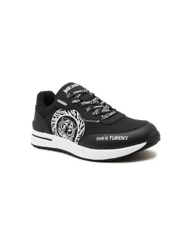 Кожаные кроссовки Just Cavalli - черный(75QA3SD5ZSA02)