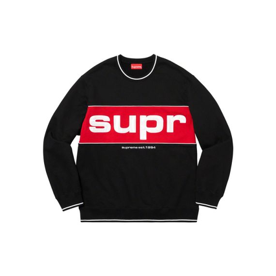 Supreme FW19 Week 7 Piping Crewneck