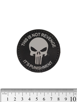Шеврон Punisher It's Punishment PVC. Чёрный