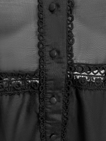 Платье Xinran Studio на пуговицах кружевное с воланами внизу