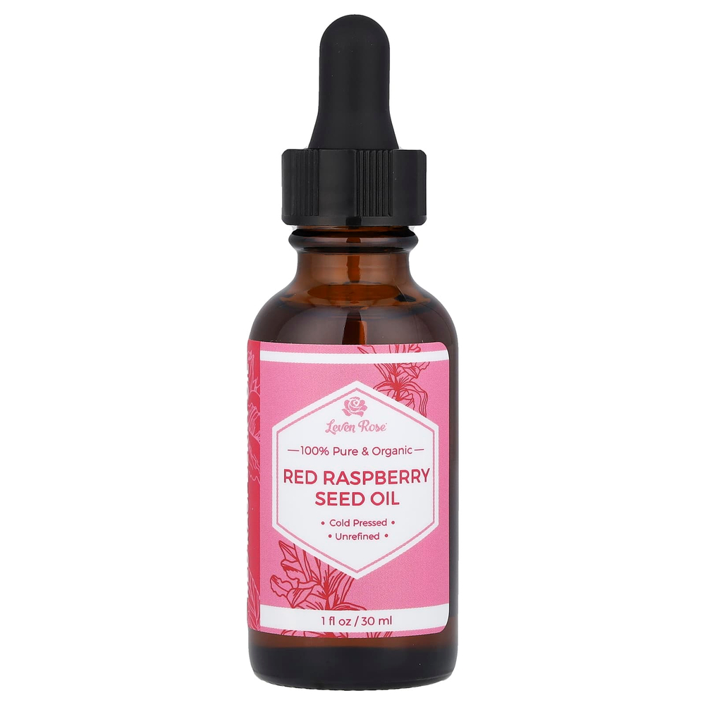 Leven Rose, на 100% чистое и органическое масло из семян красной малины, 30 мл (1 жидк. унция)