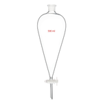 Воронка делительная грушевидная, 500 мл, шлиф 29/32, с PTFE краном и пробкой