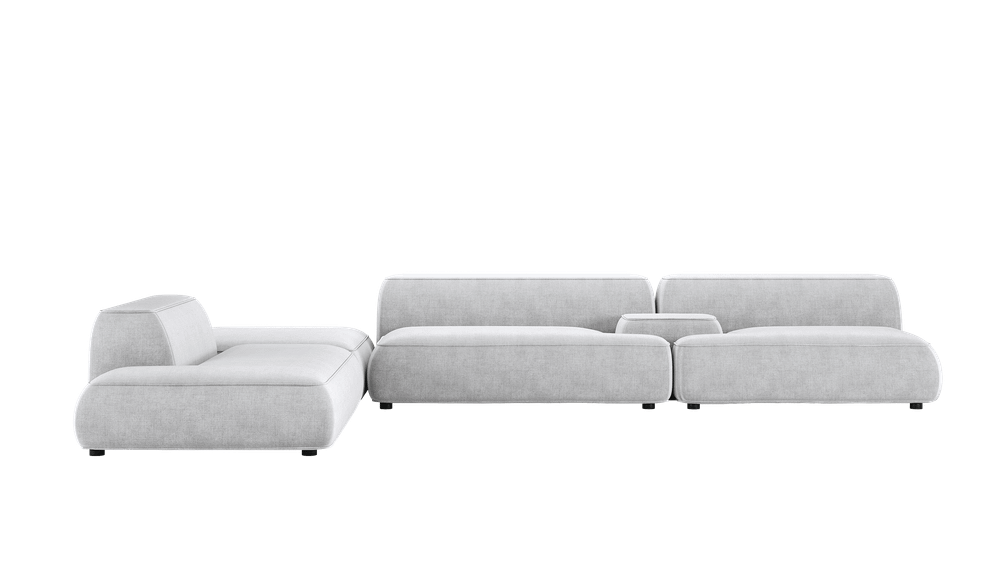 Модульный диван Генрих (Genrih), 4160 мм Угловой пуф