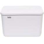 Корзина - органайзер с крышкой «БИСКОТТИ», цвет белый, 26*18*16см