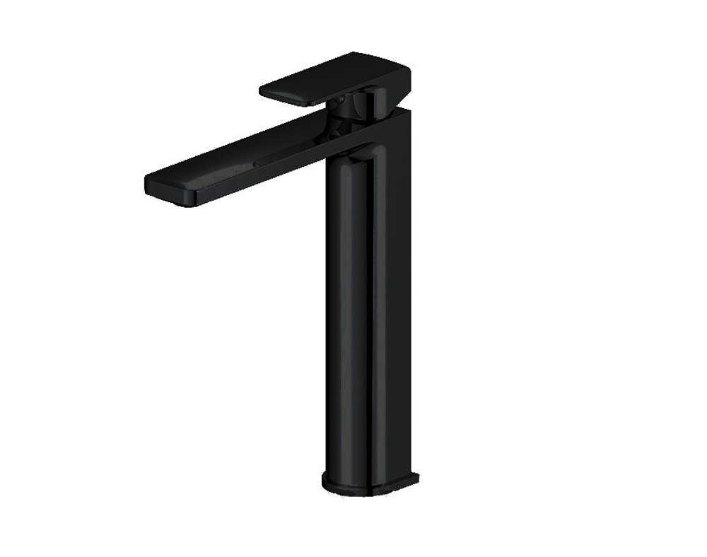 NOKEN CONCEPT N Однорычажный смеситель для раковины с высоким изливом, 5 л/мин, БЕЗ ДК, чёрный
