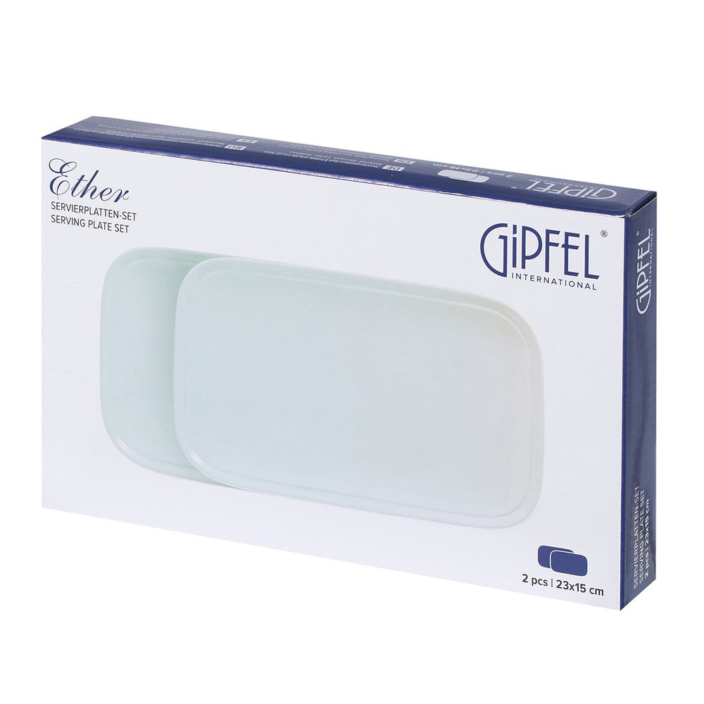 Набор тарелок сервировочных Gipfel Ether 52219 23х15 см
