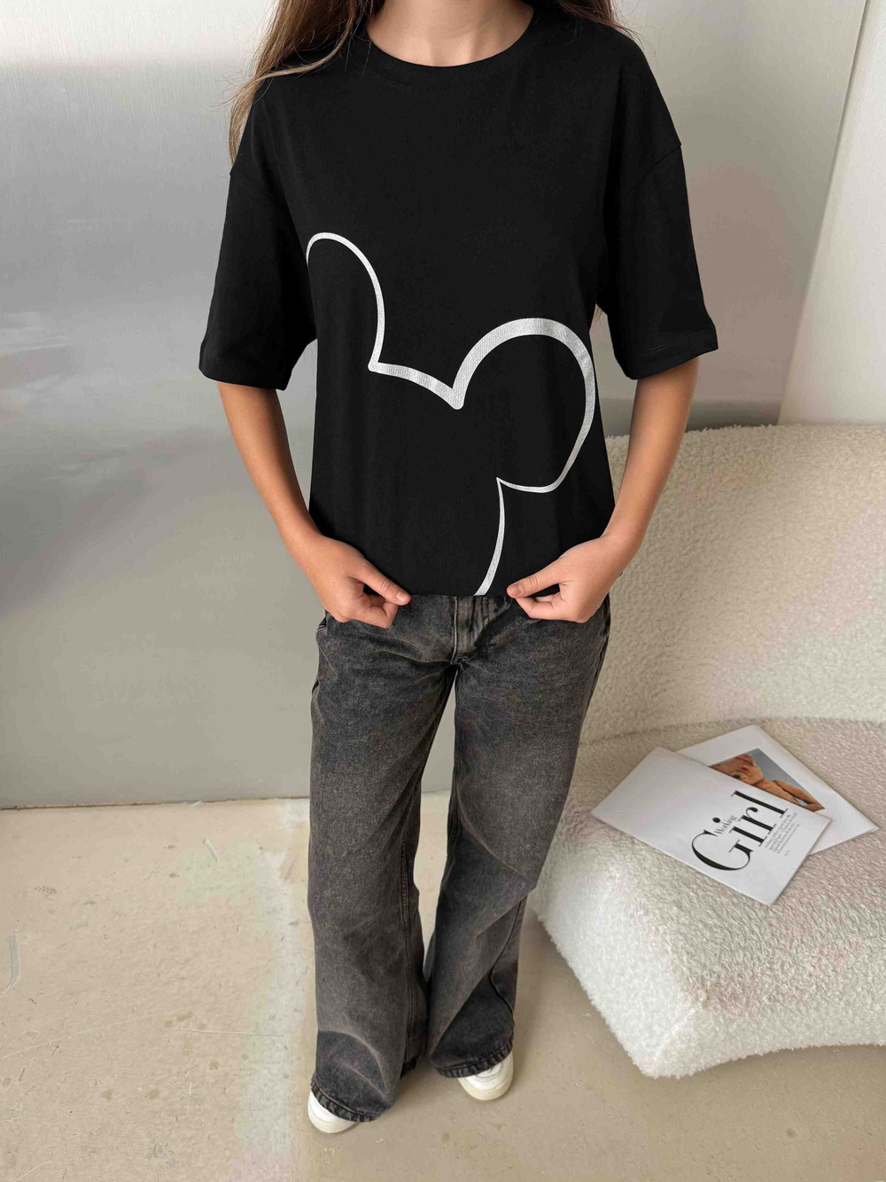 Футболка для девочки маус