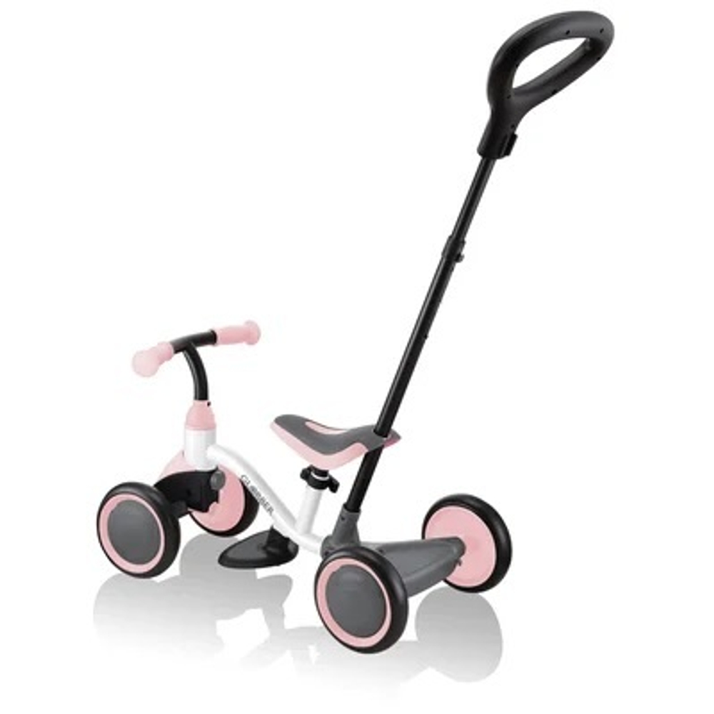 Беговел-каталка Globber Learning Bike 3 в 1 White-Pastel Pink
