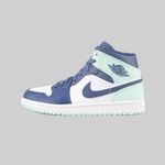  Кроссовки Jordan 1 Mid Mystic Navy артикул:554724-413 - купить в магазине Дайс