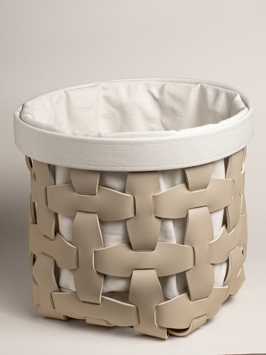 Корзина с чехлом Бежевая средняя