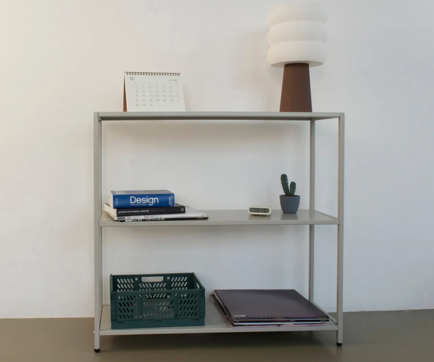 Стеллаж металлический 75х80х25, серый